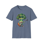 Cool Broccoli Playing Guitar Tee