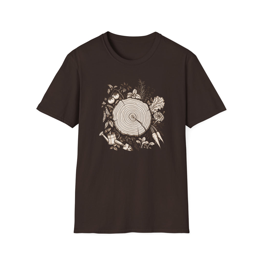 Nature Log Gardening Graphic T-shirt