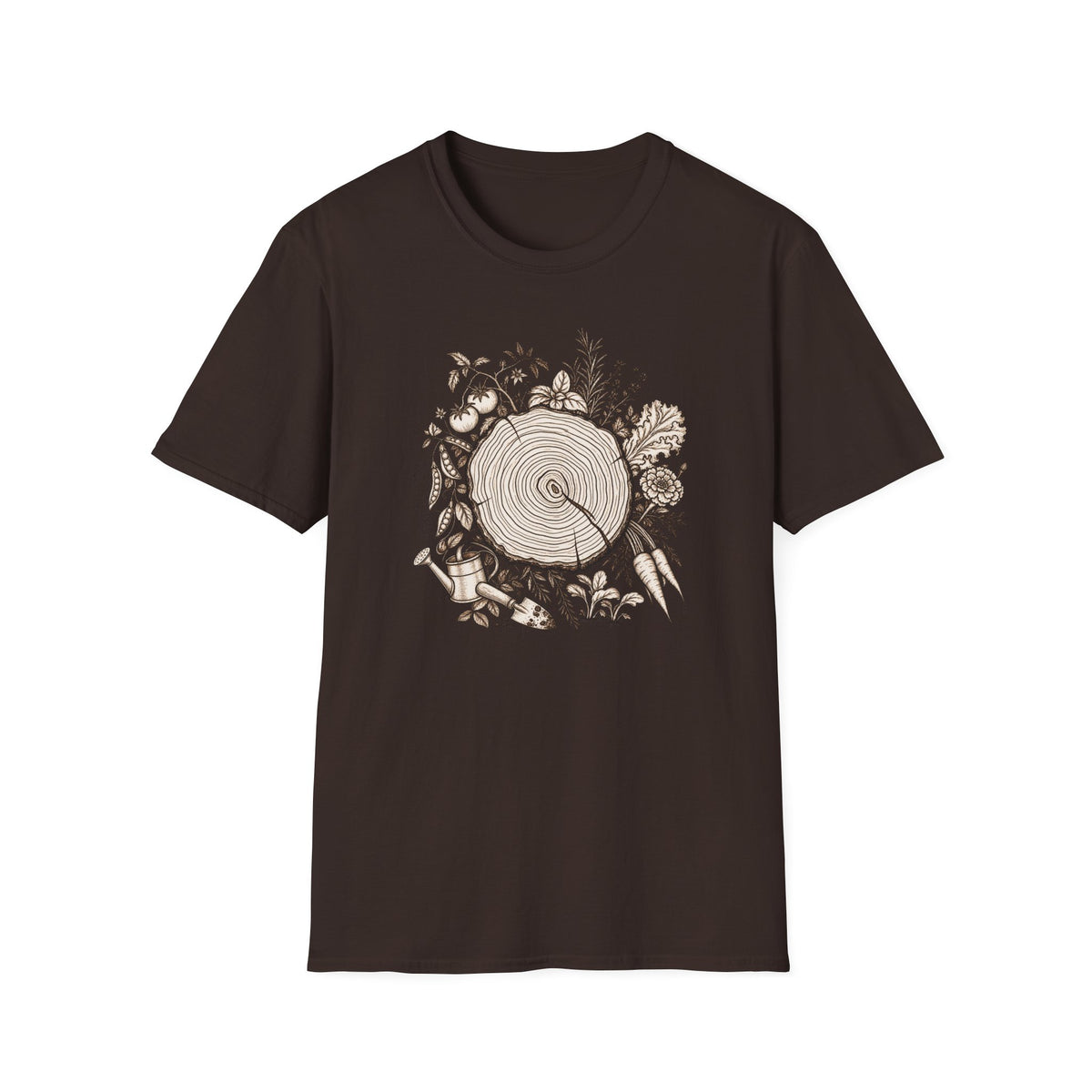 Nature Log Gardening Graphic T-shirt