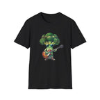 Cool Broccoli Playing Guitar T-Shirt