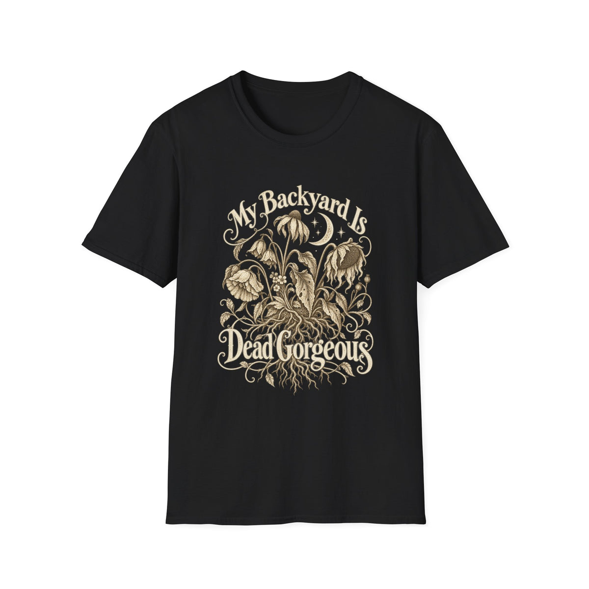 Gothic Floral Garden T-Shirt