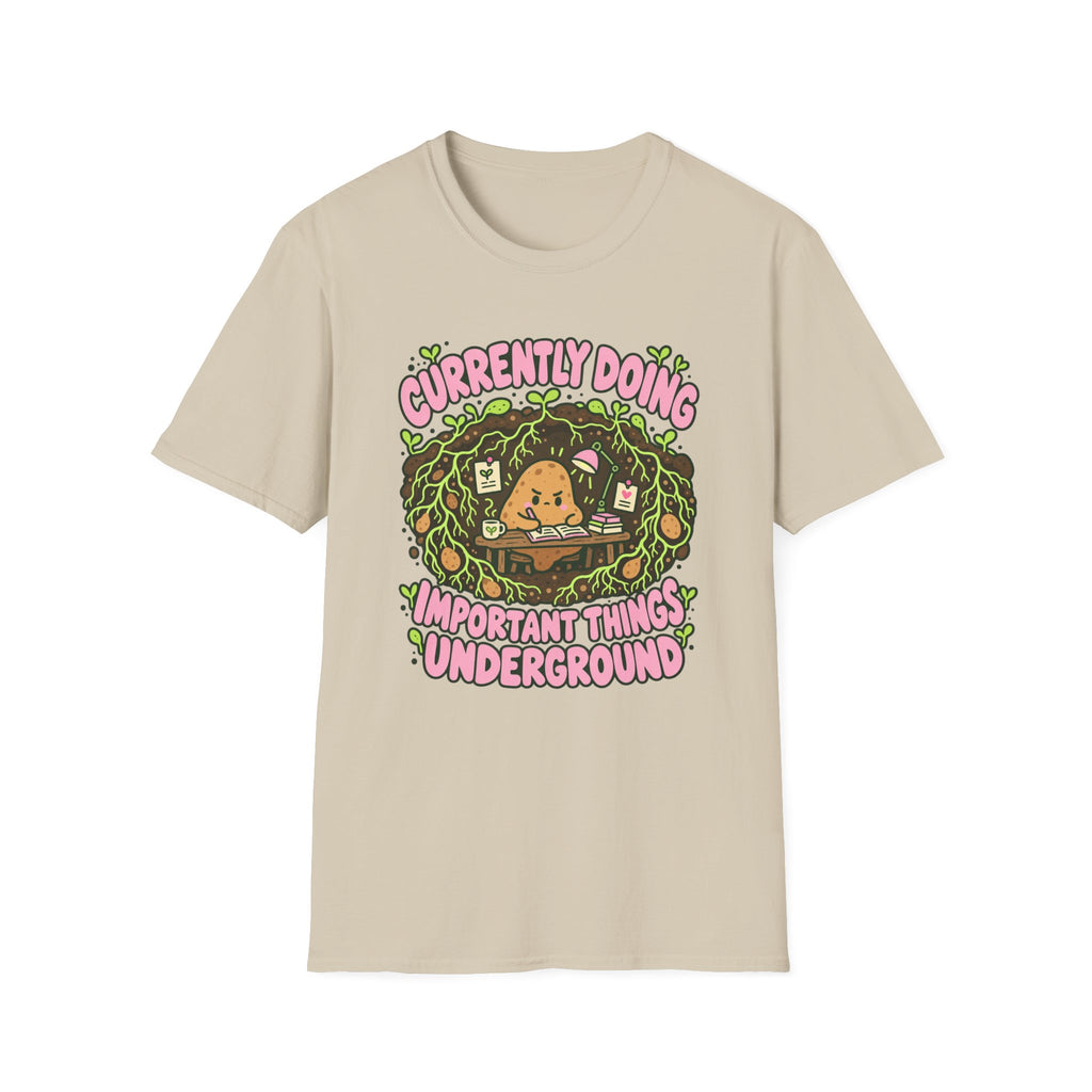 potato working at a underground T-Shirt
