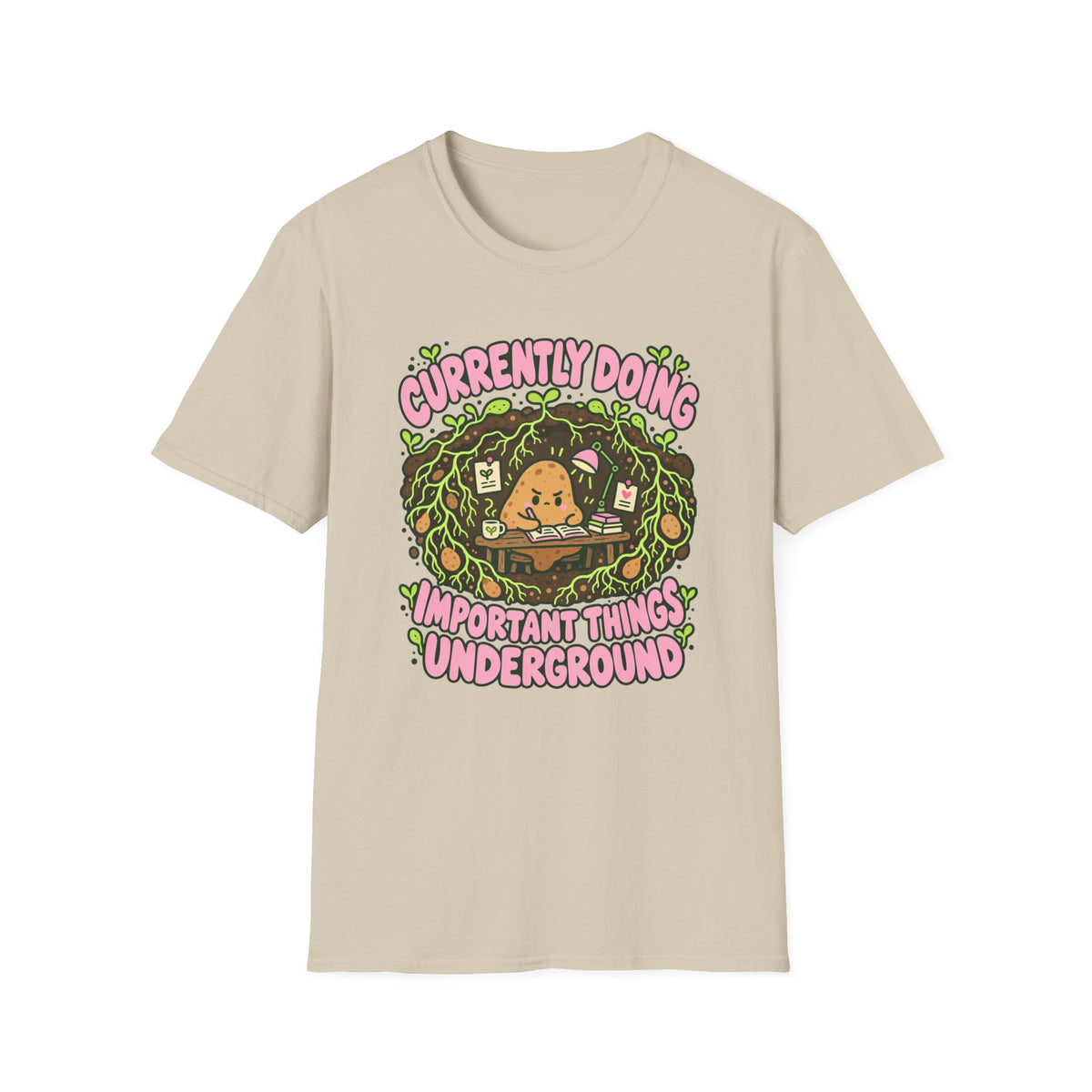 potato working at a underground T-Shirt
