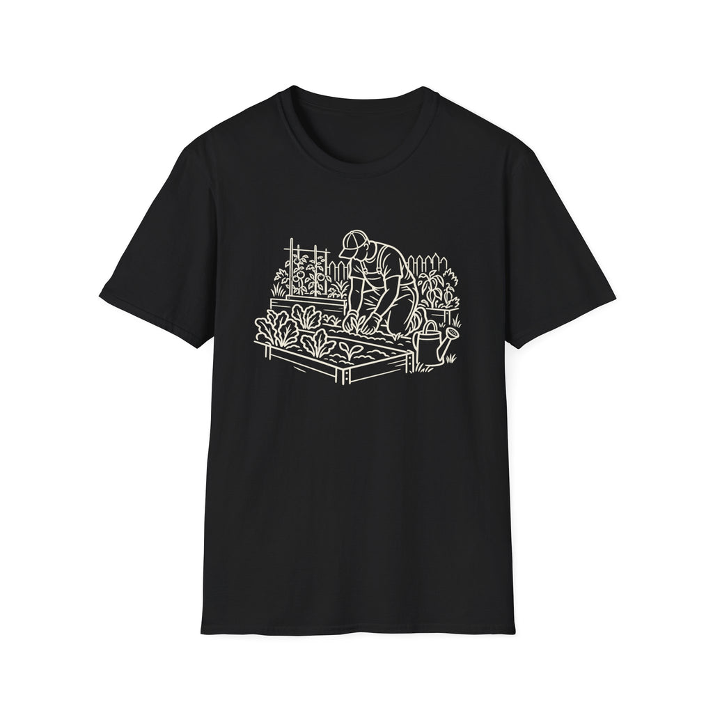 Line Art Vegetable Garden T-Shirt