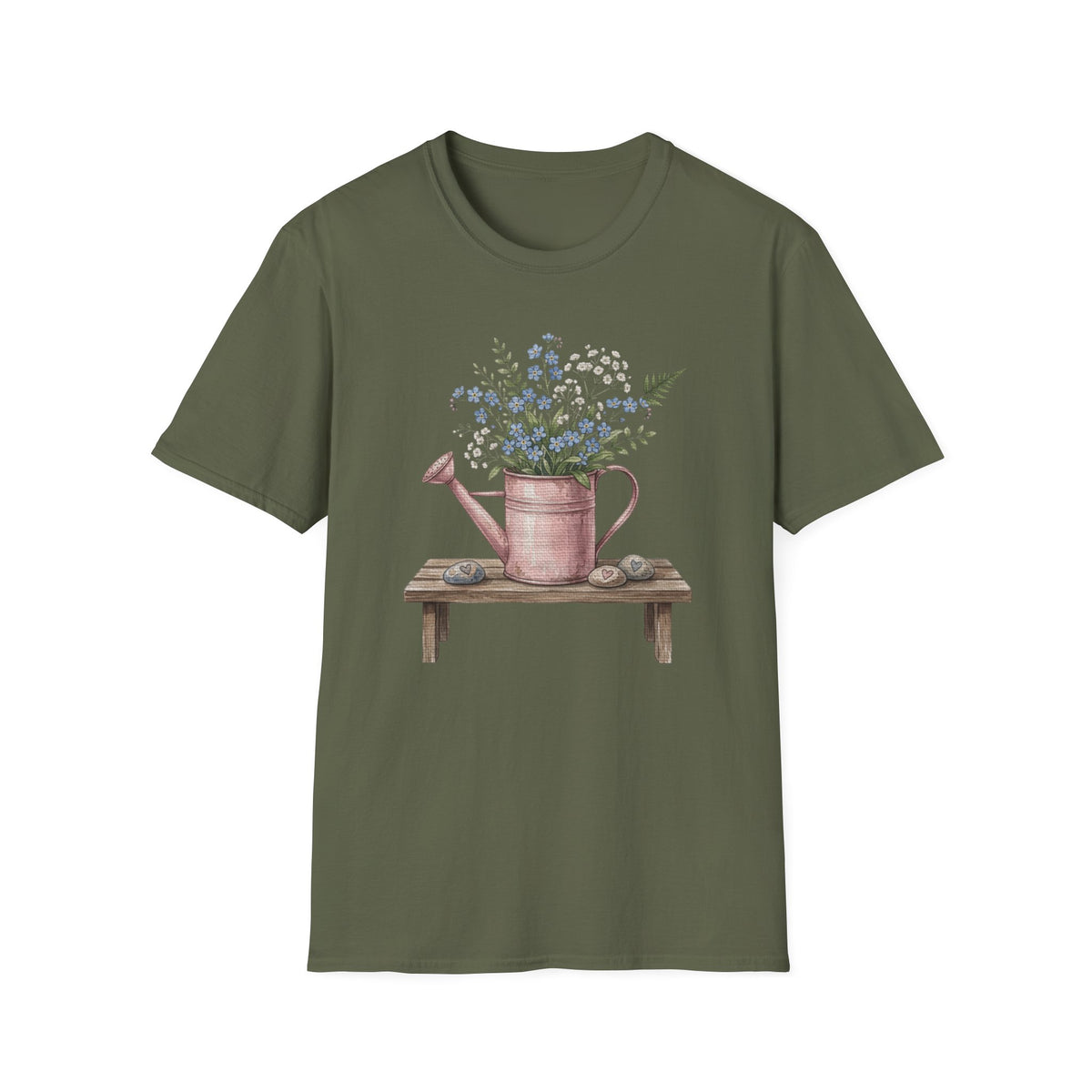 Floral Watering Can T-Shirt
