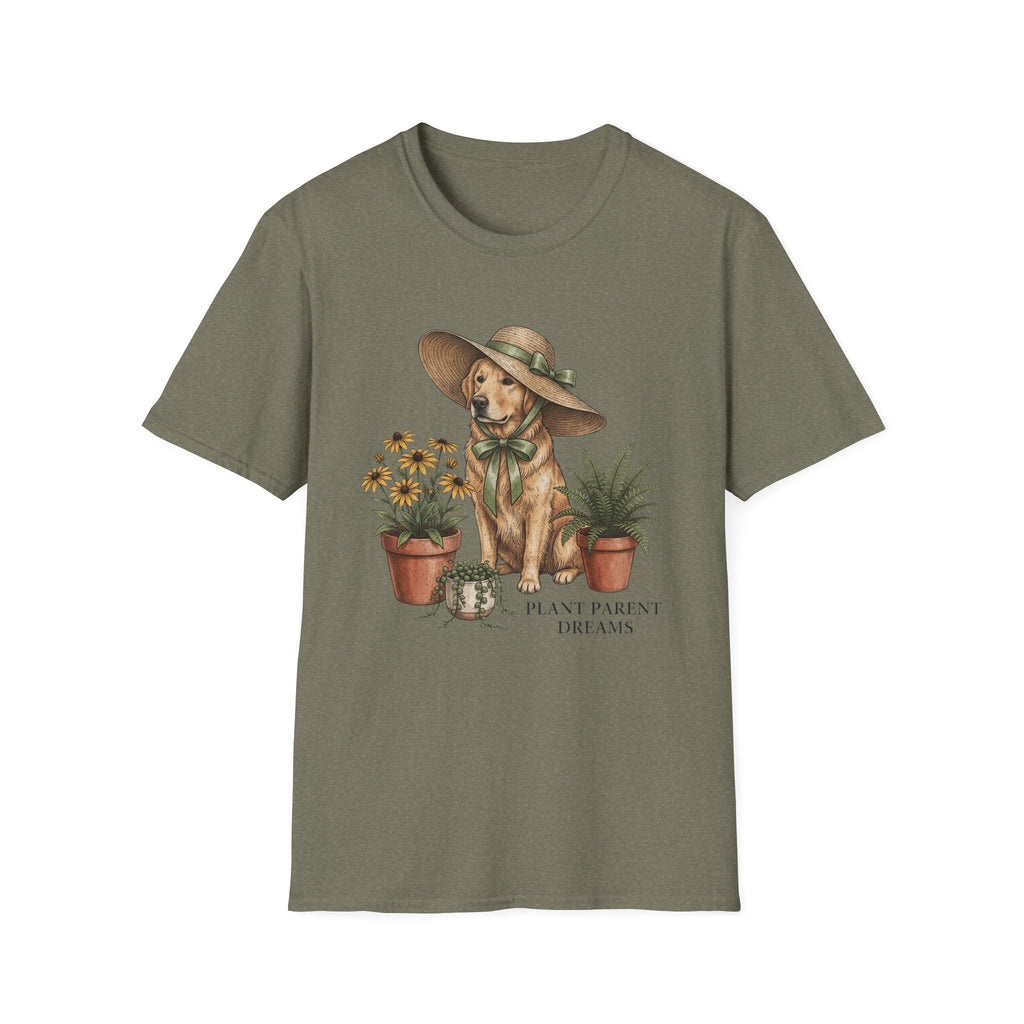 Dog in Sun Hat T‑Shirt
