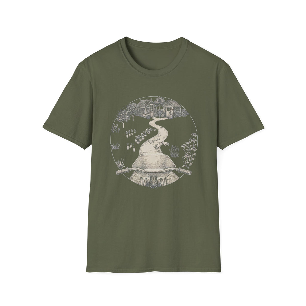 Cottage Path Graphic T-Shirt