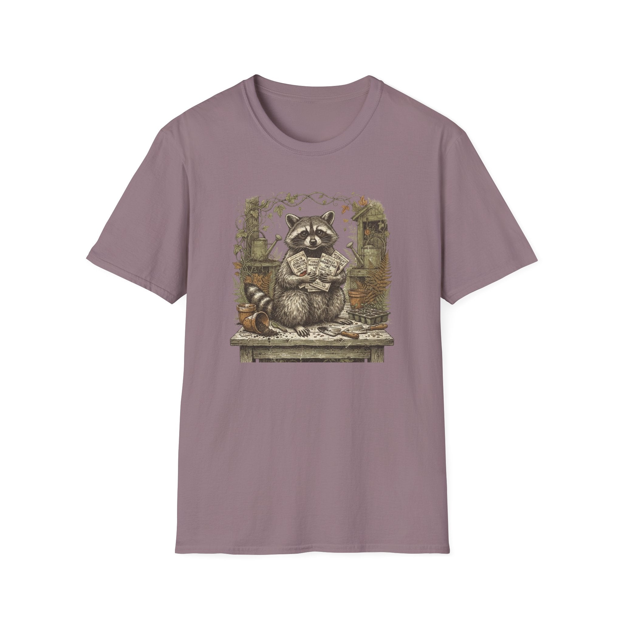 Raccoon Gardening T-Shirt