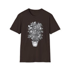 Floral Doodle Potted Plant T-Shirt