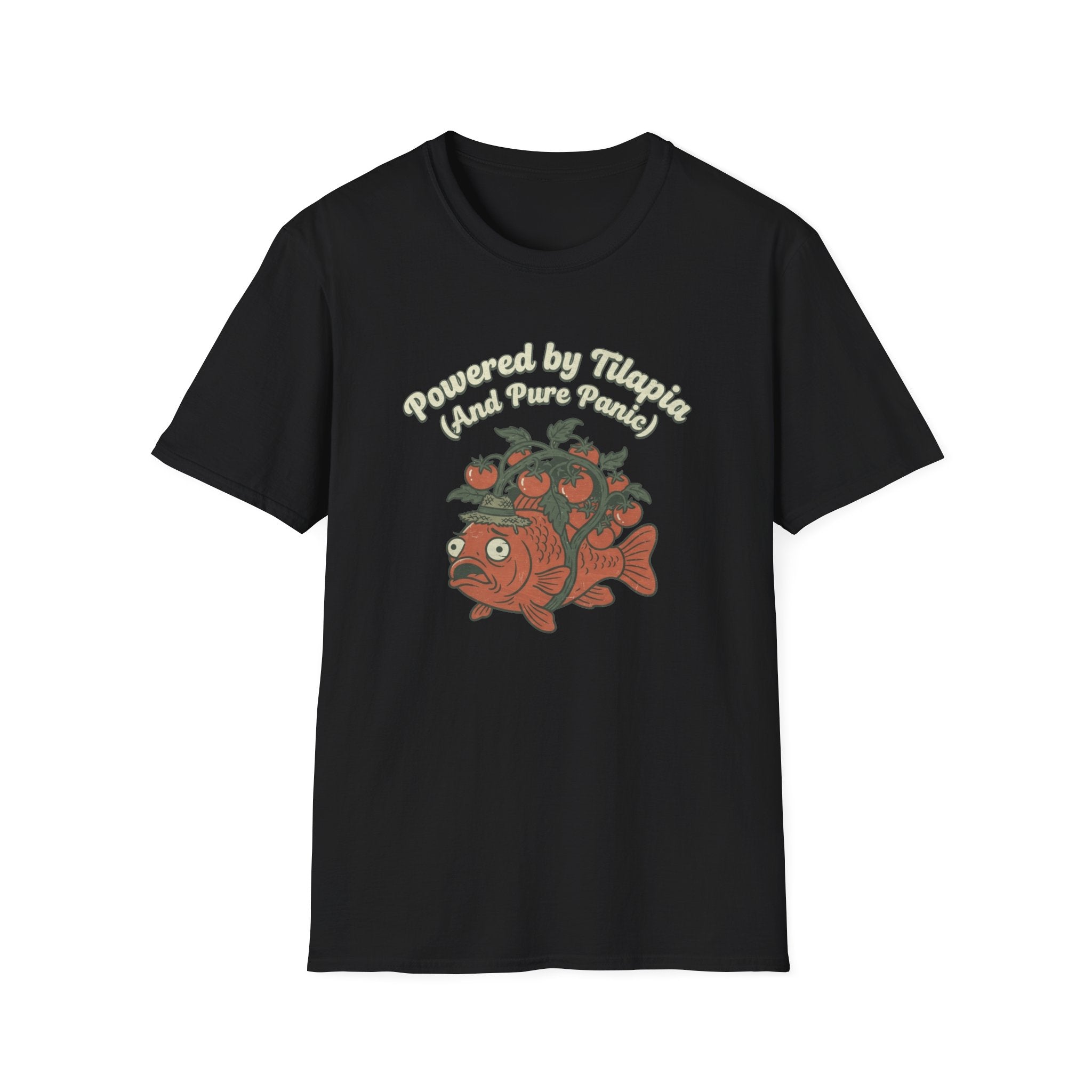 Powered by Tilapia and Pure Aquaponics T-Shirt