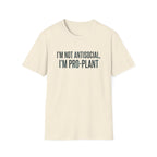 "I'm Not Antisocial, I'm Pro‑Plant" T-Shirt