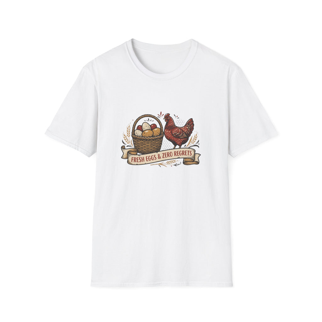 Fresh Eggs & Zero Regrets Chicken Farm T-Shirt