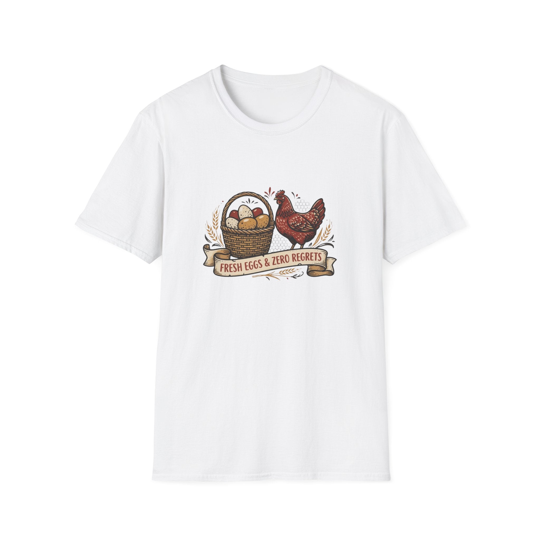 Fresh Eggs & Zero Regrets Chicken Farm T-Shirt