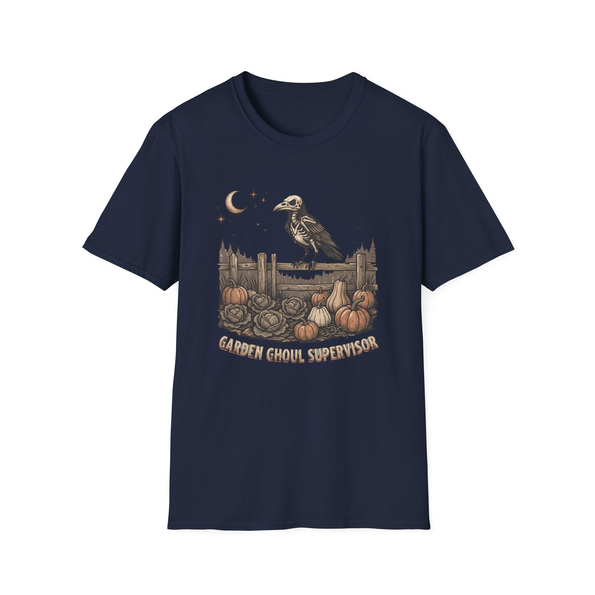 Crow Raven Pumpkin Patch T‑Shirt