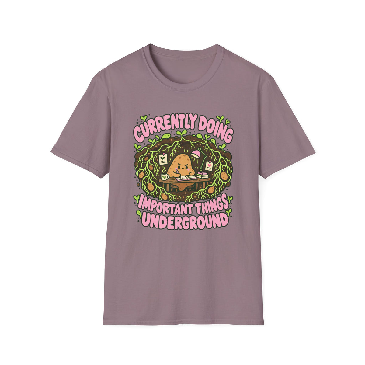 potato working at a underground T-Shirt