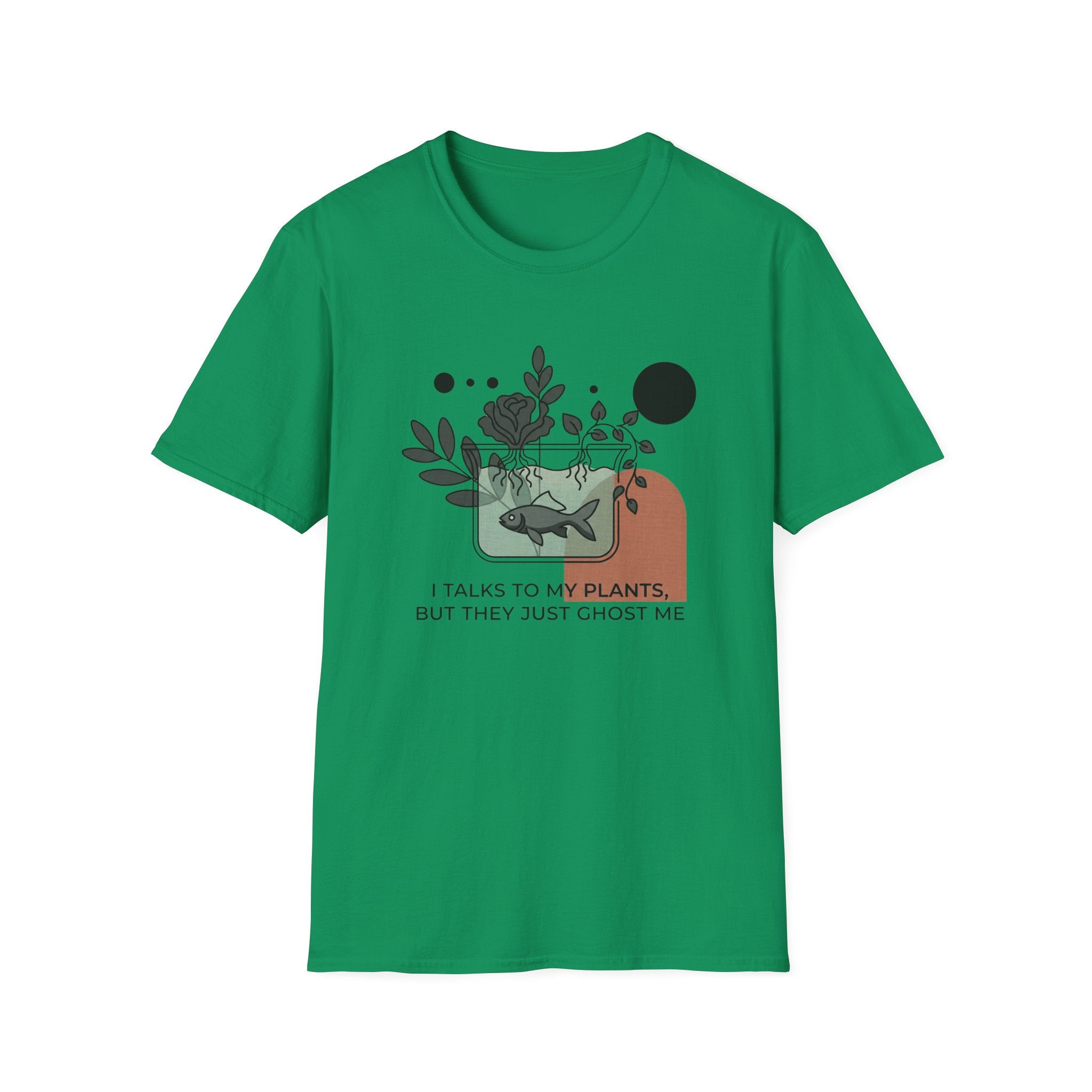 Plant & Fish Graphic T-Shirt
