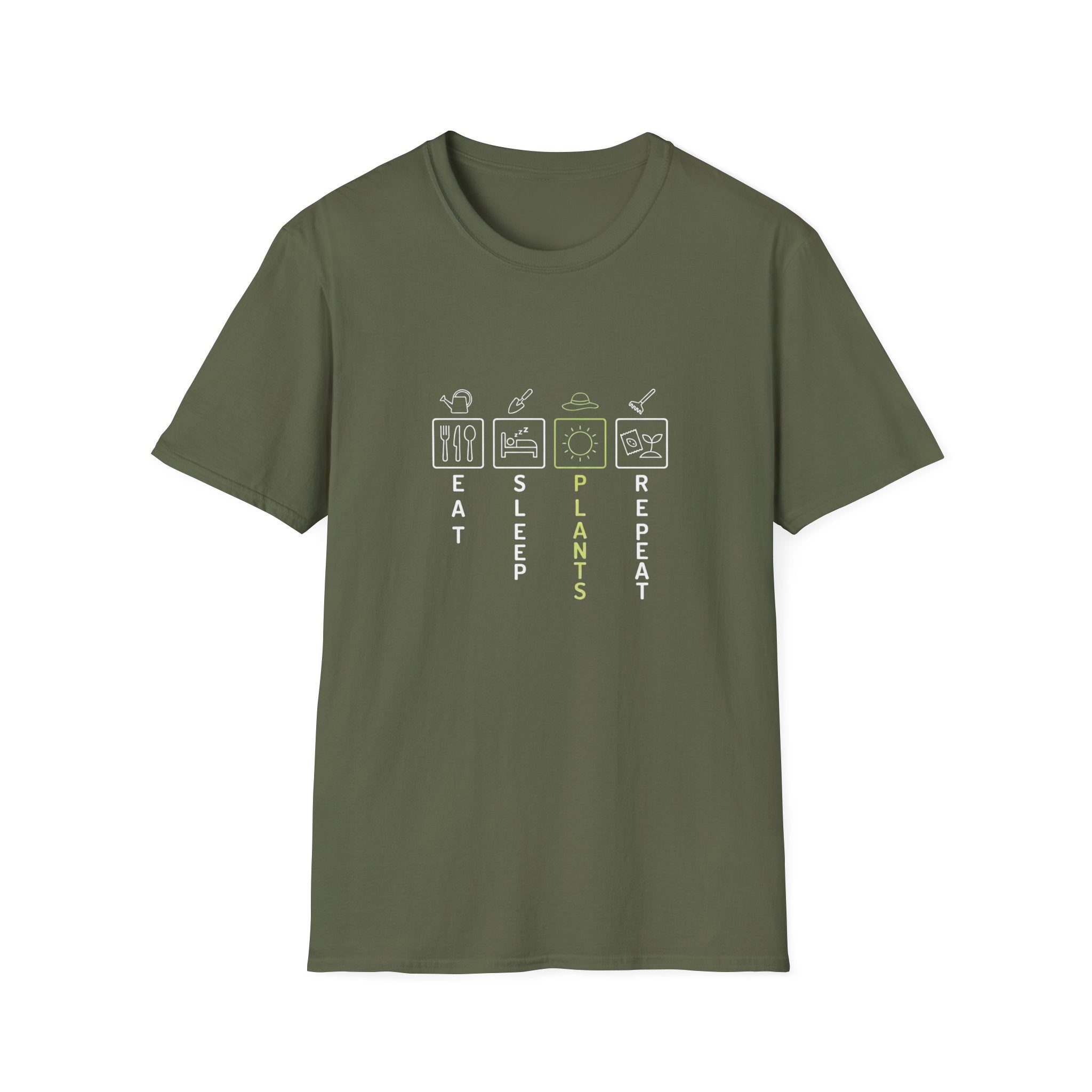 Eat Sleep Plants Repeat Graphic T-Shirt