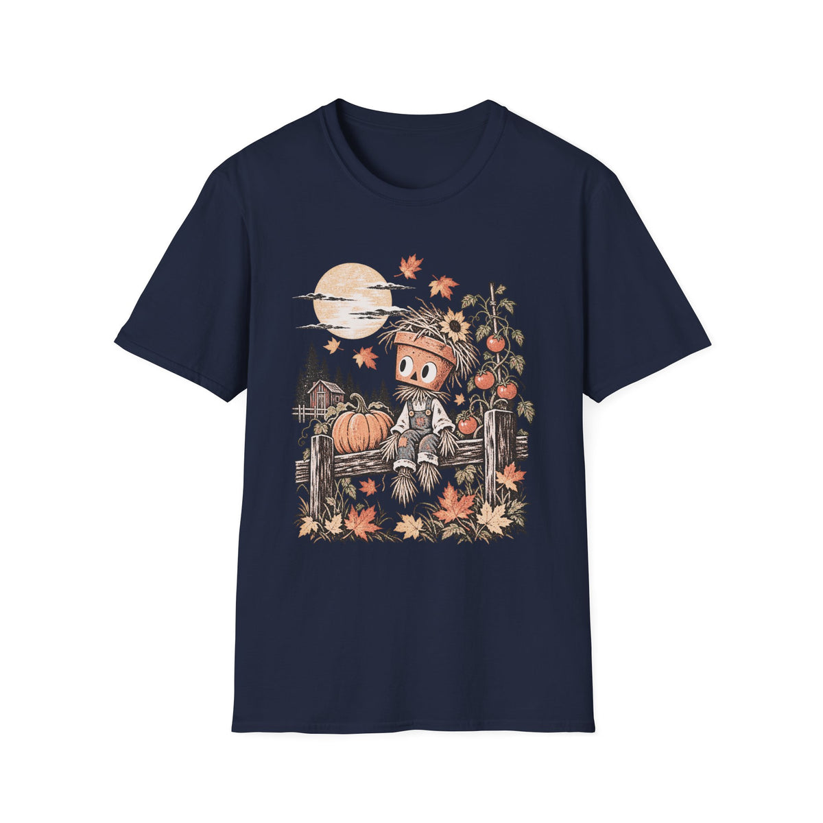 Autumn Moon & Falling Leaves Tee