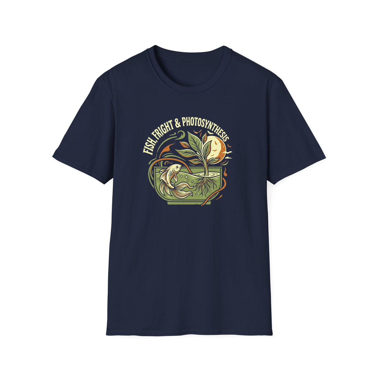 Retro Plant & Fish T-Shirt