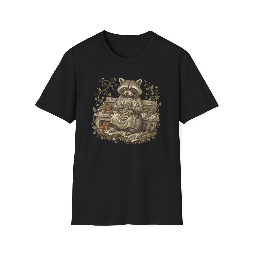 Raccoon Gardening T-Shirt