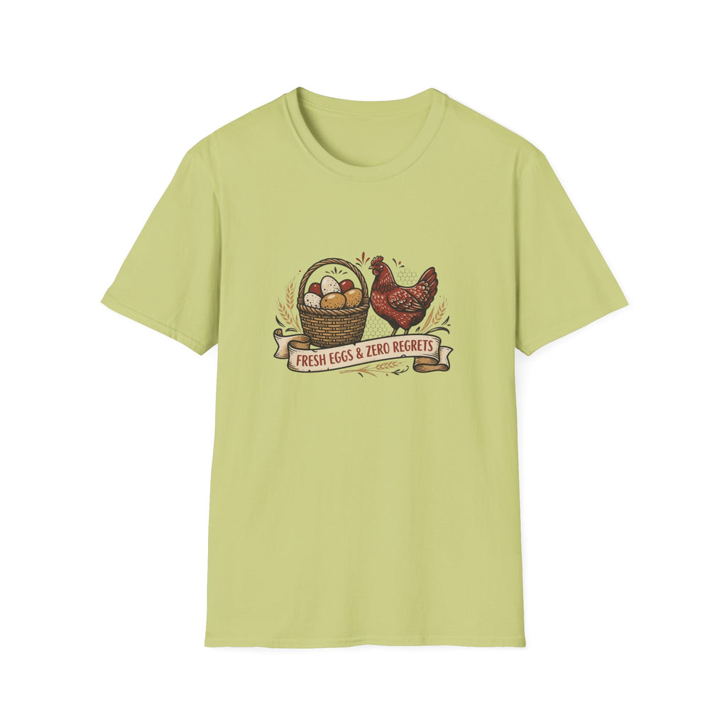 Fresh Eggs & Zero Regrets Chicken Farm T-Shirt