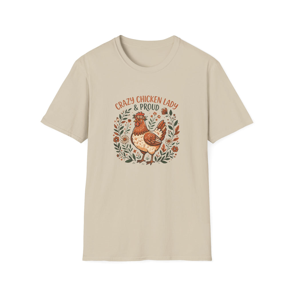 "Crazy Chicken Lady & Proud" Farmwife T-Shirt