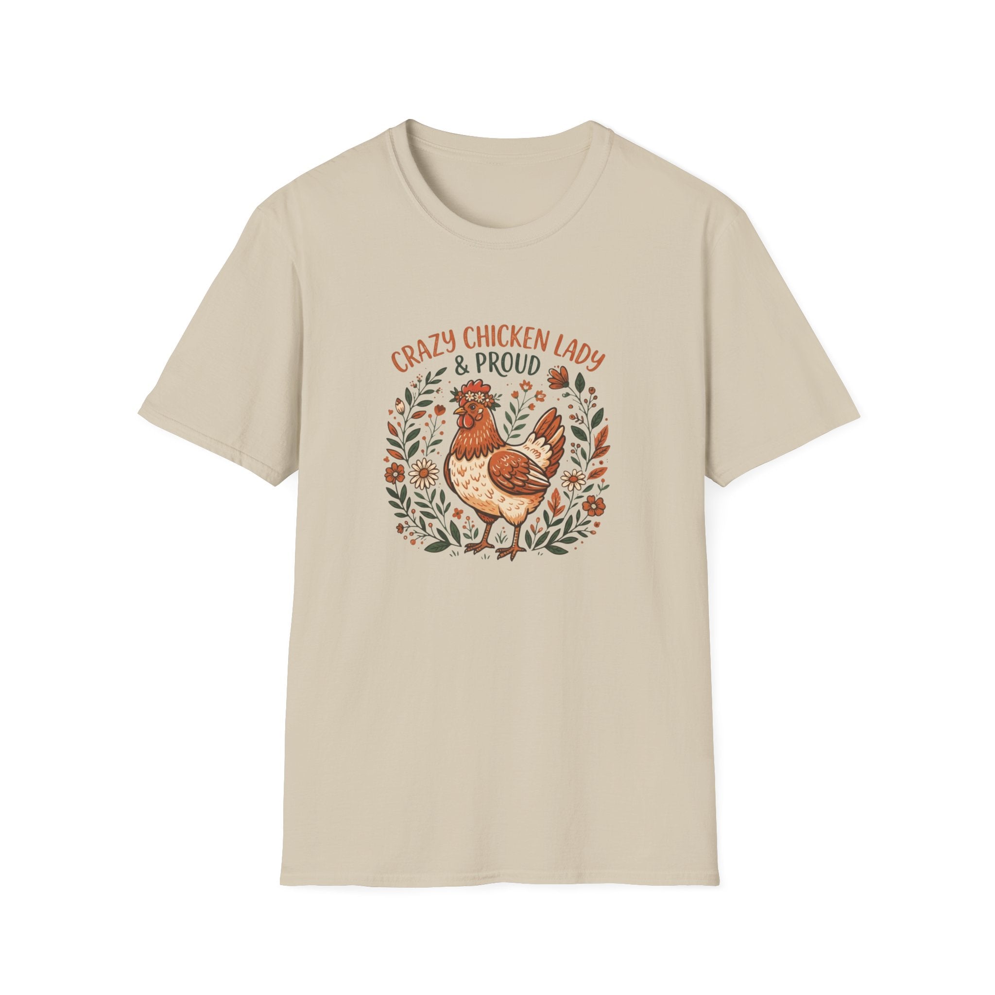 "Crazy Chicken Lady & Proud" Farmwife T-Shirt
