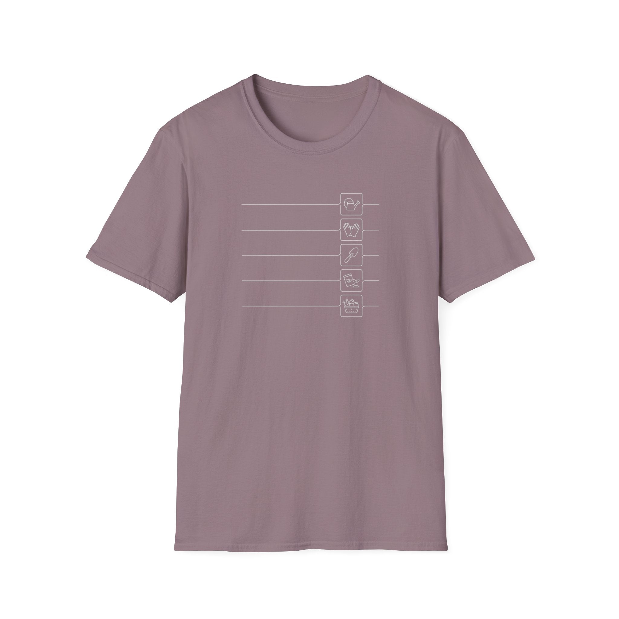 Minimalist Gardening Icons T-Shirt