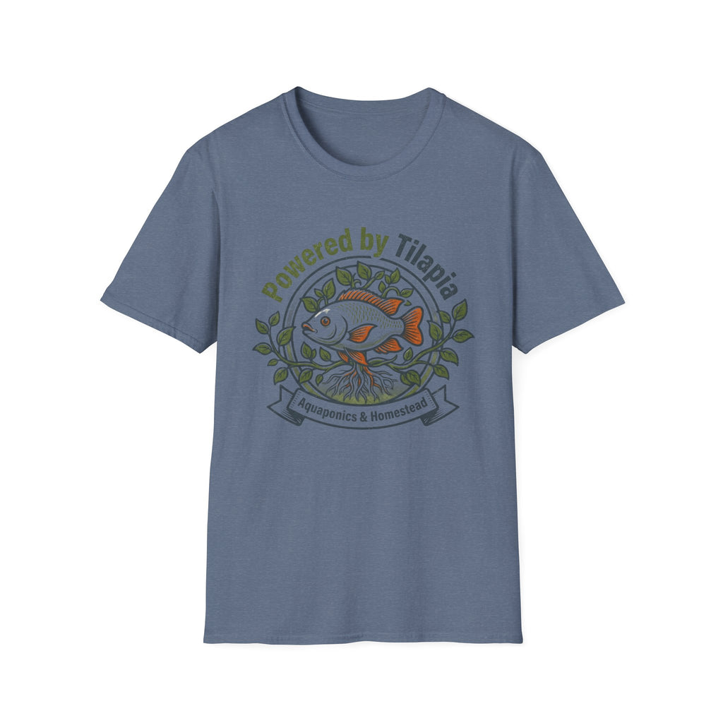 Powered by Tilapia Aquaponics Tee