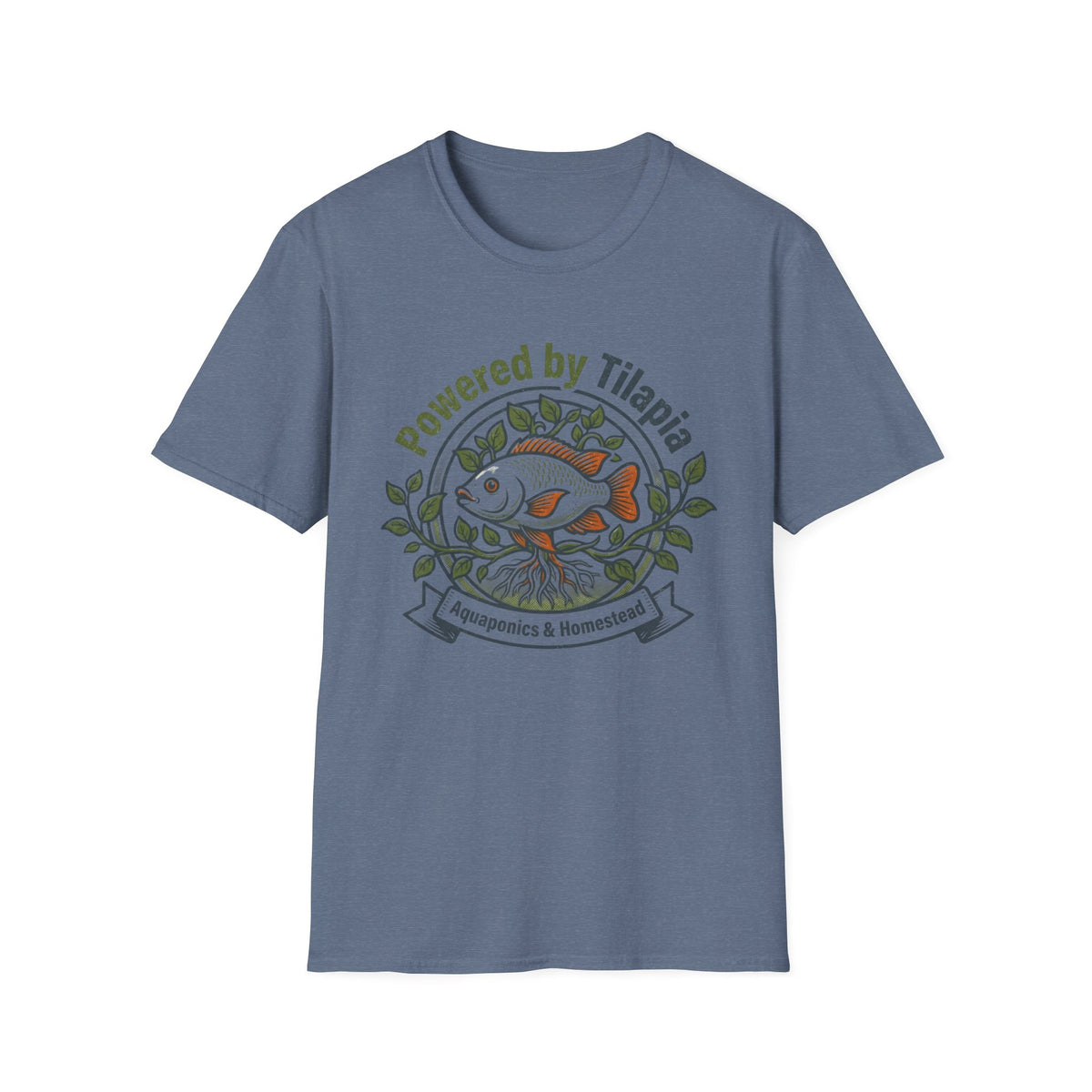 Powered by Tilapia Aquaponics Tee
