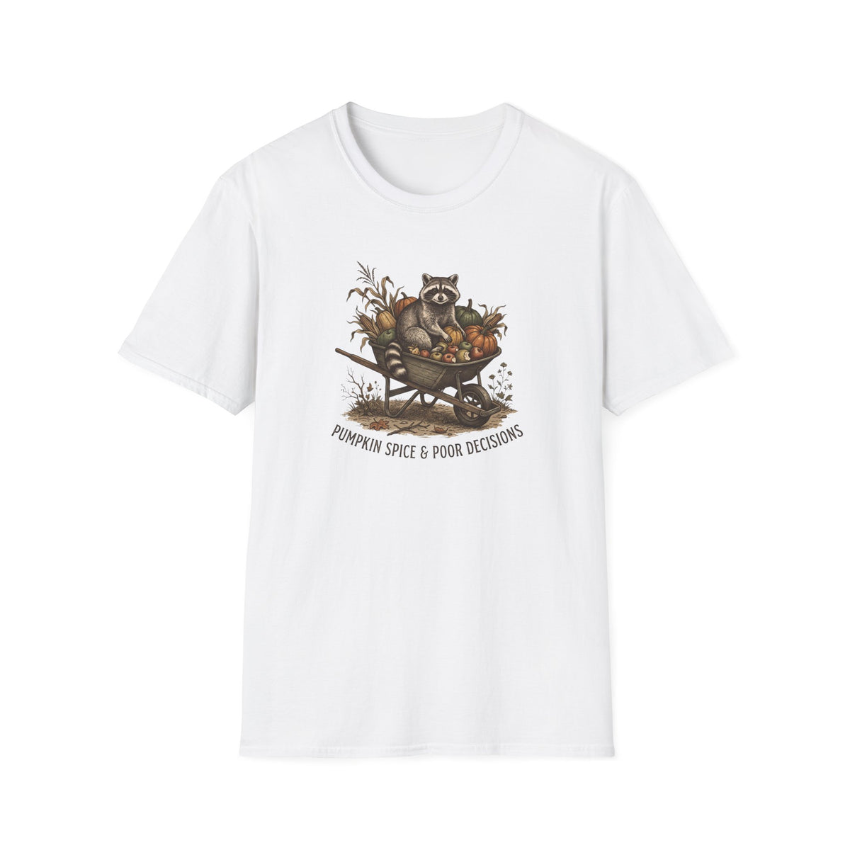 Raccoon Wheelbarrow T-Shirt