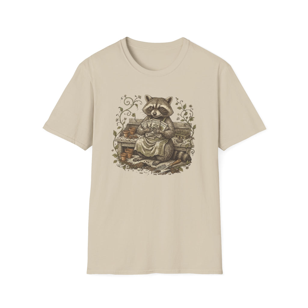 Raccoon Gardening T-Shirt