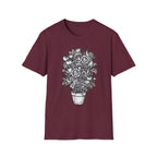 Floral Doodle Potted Plant T-Shirt