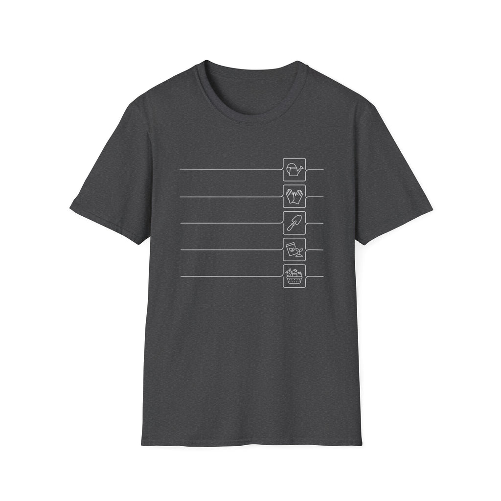 Minimalist Gardening Icons T-Shirt