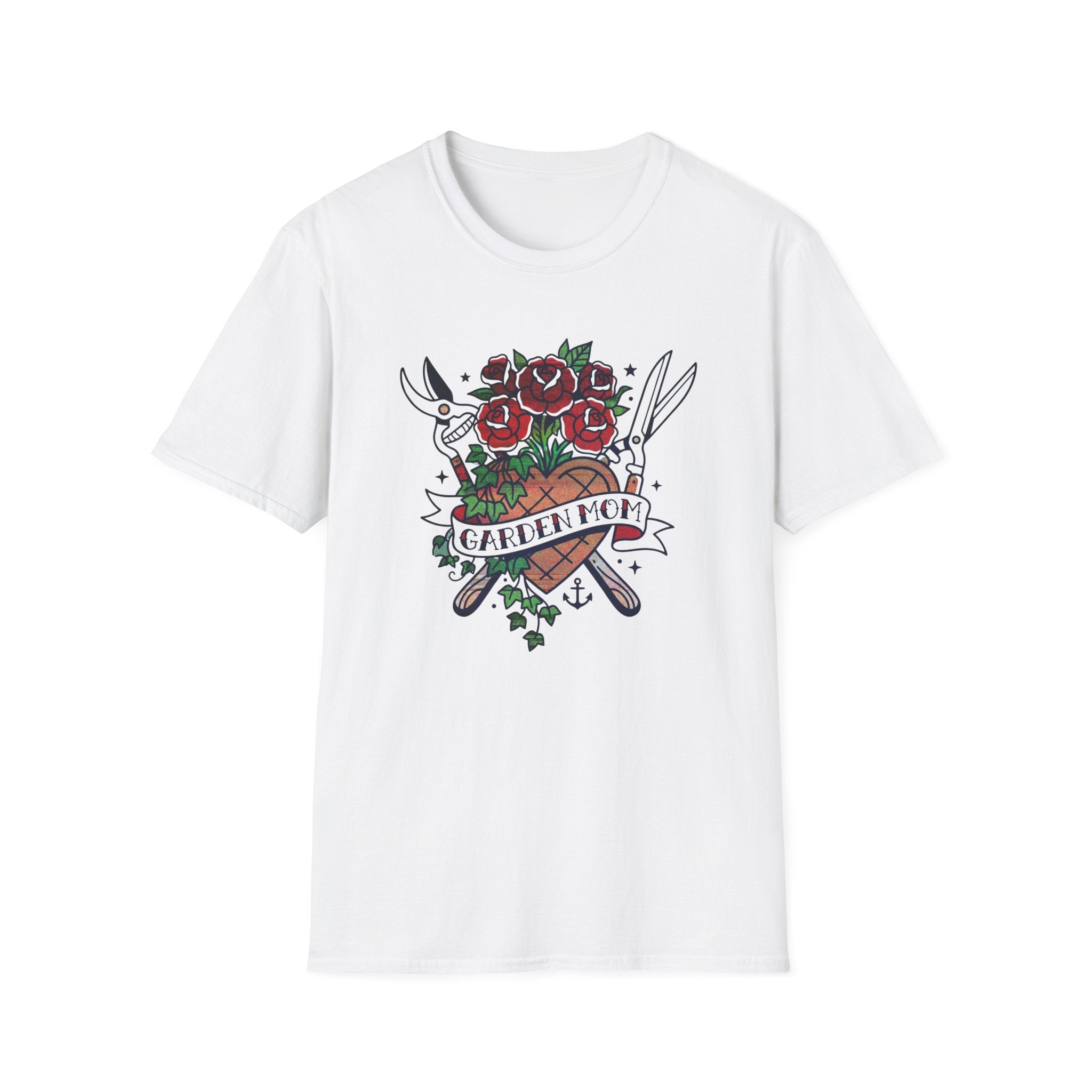 Floral Pruning Shears Garden Mom T-Shirt