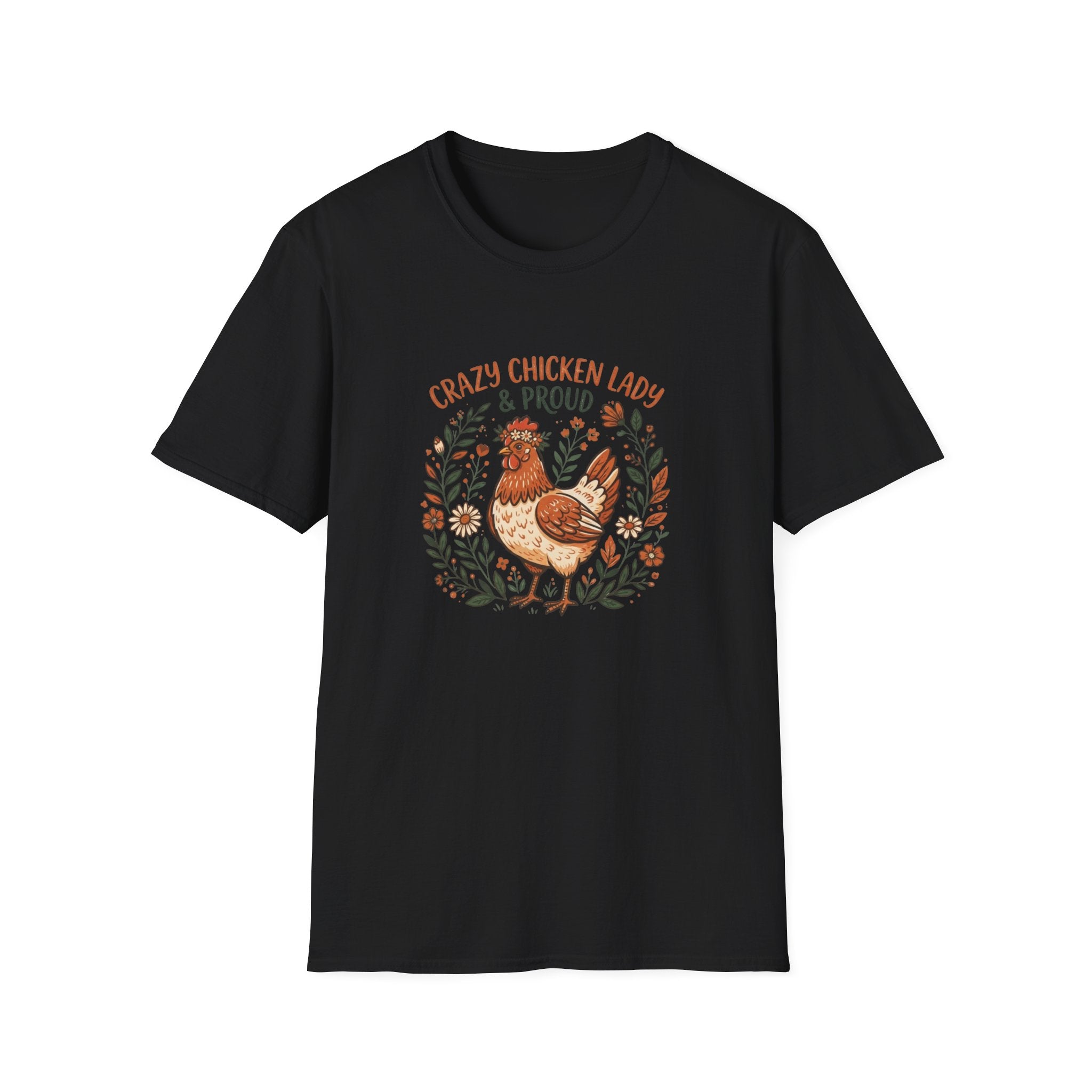 "Crazy Chicken Lady & Proud" Farmwife T-Shirt