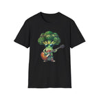 Cool Broccoli Playing Guitar Tee
