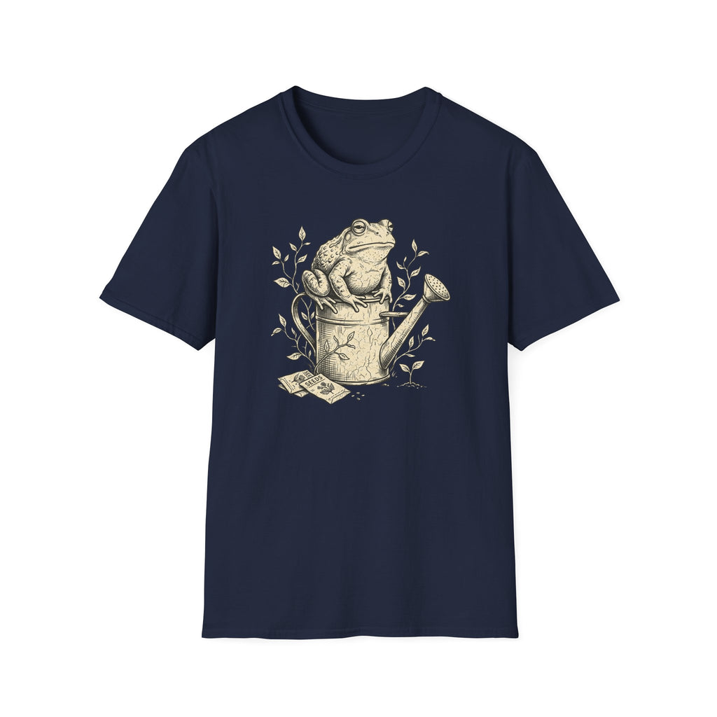 Frog on Watering Can T‑Shirt