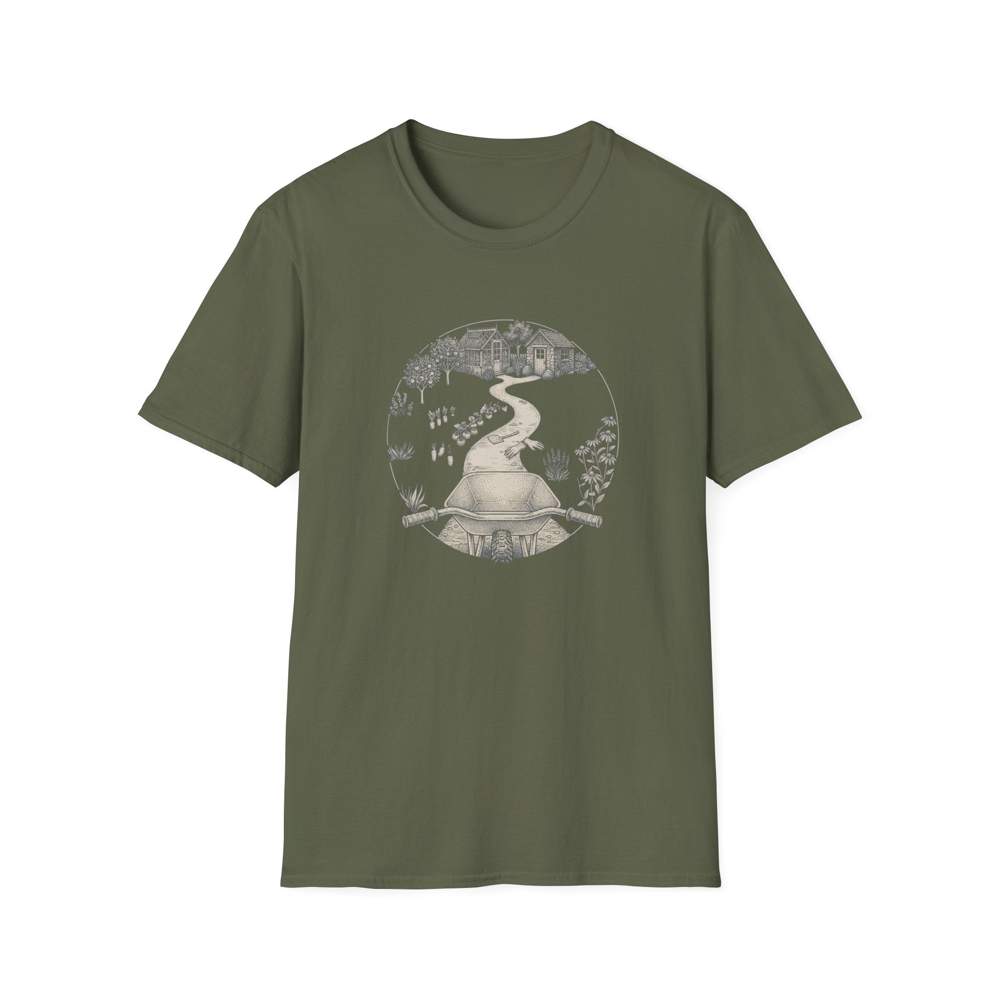 Cottage Path Graphic T-Shirt