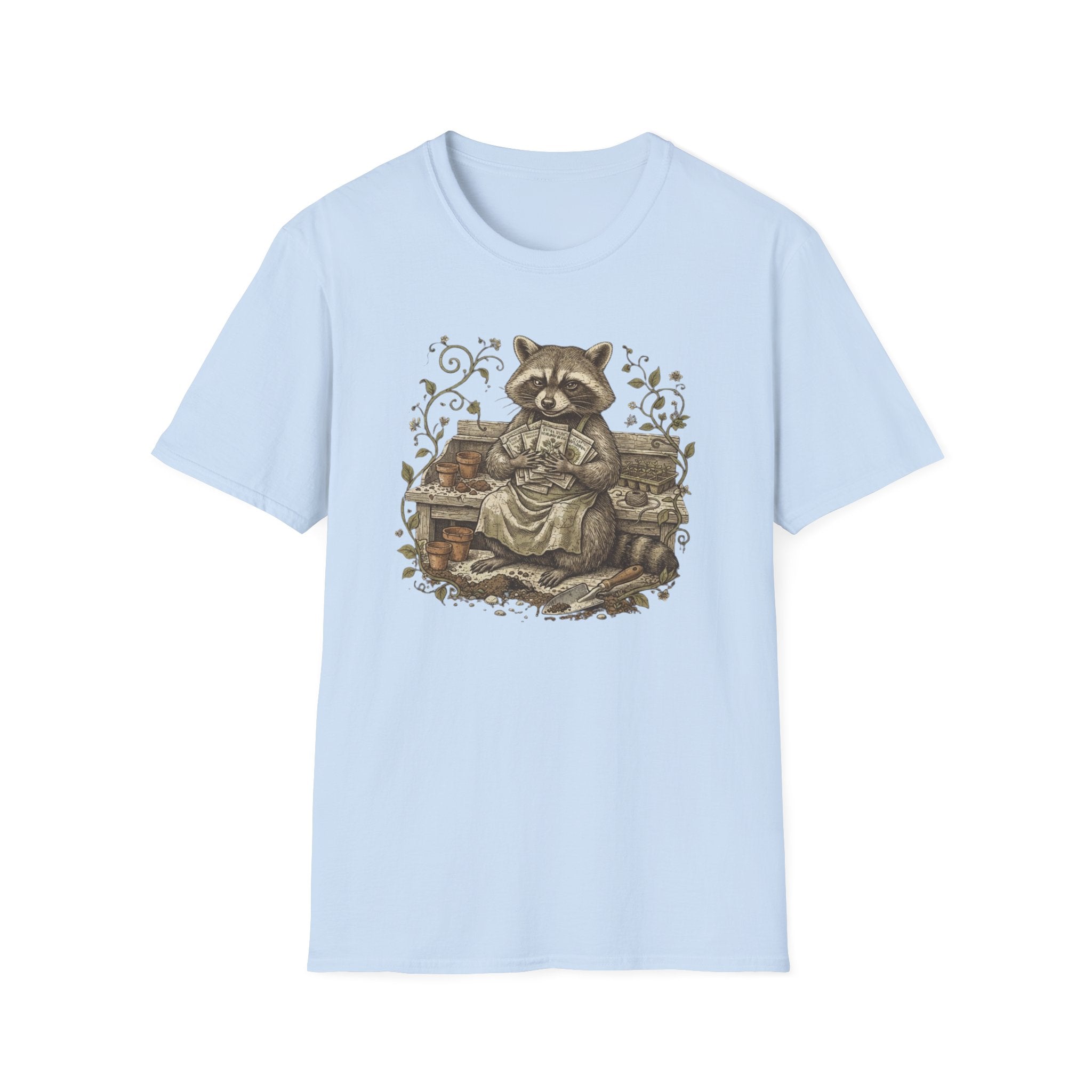 Raccoon Gardening T-Shirt