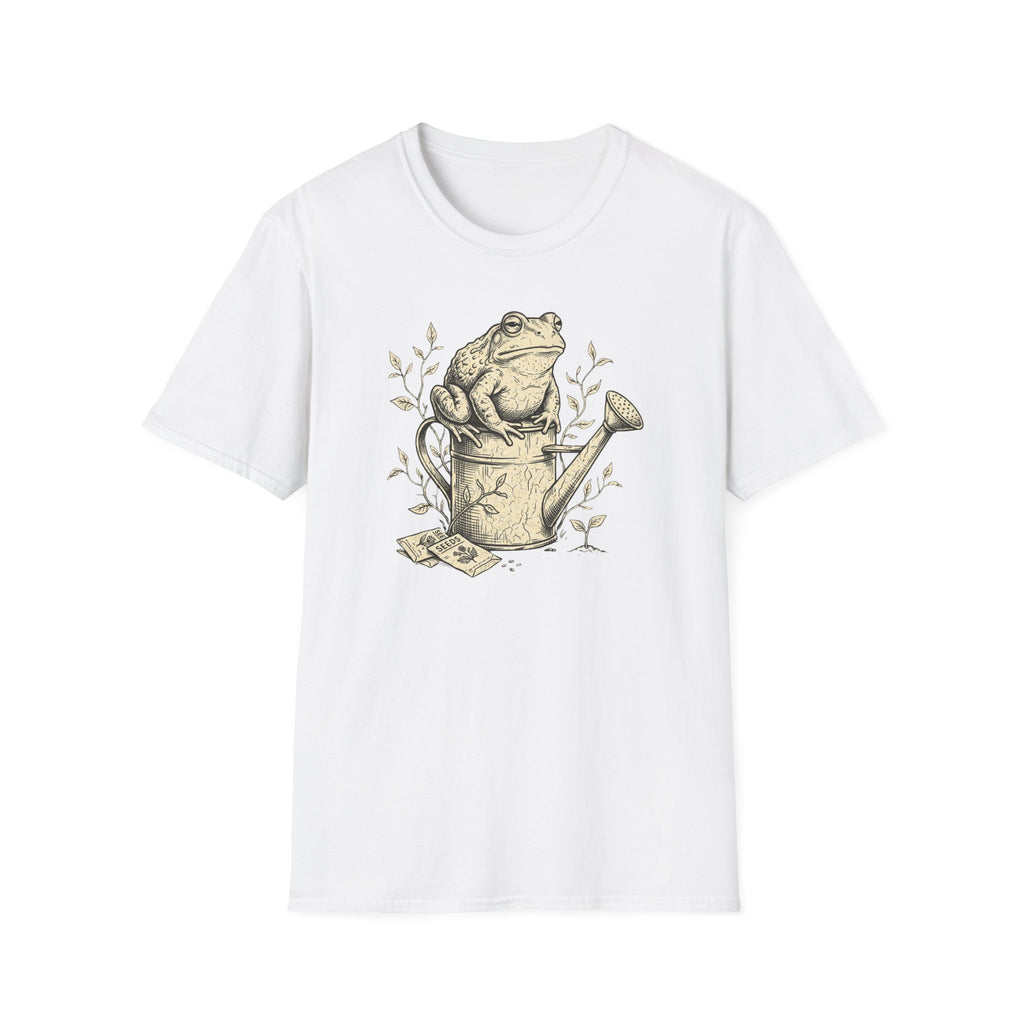 Frog on Watering Can T‑Shirt