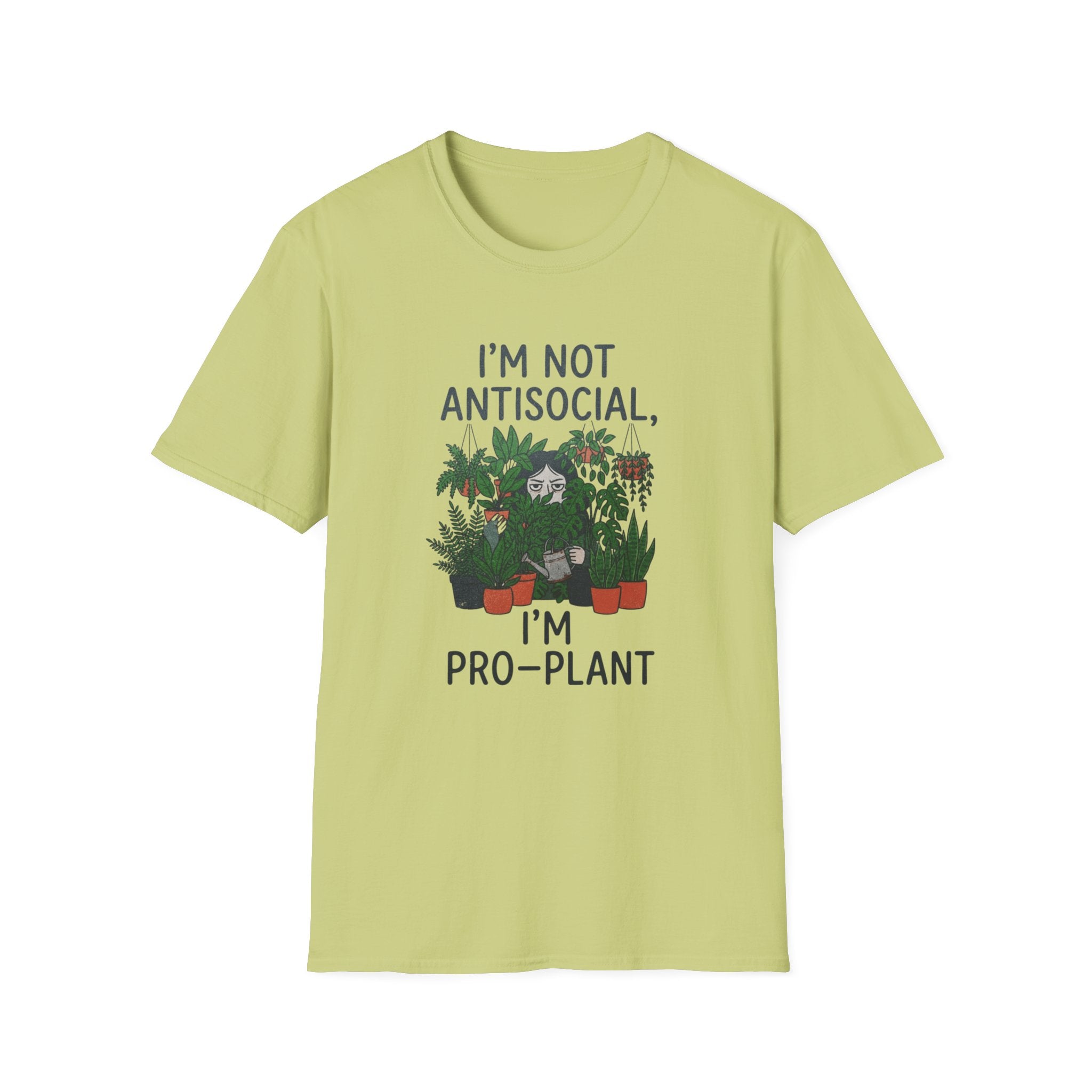 "I'm Not Antisocial, I'm Pro‑Plant" T-Shirt