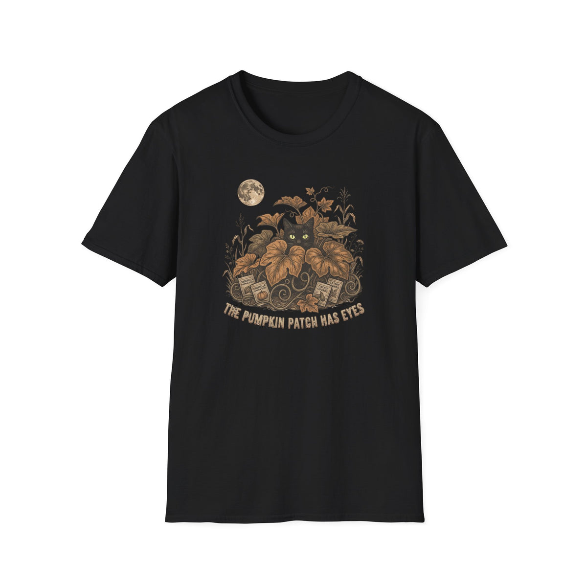 Halloween Cat Pumpkin Patch T-Shirt