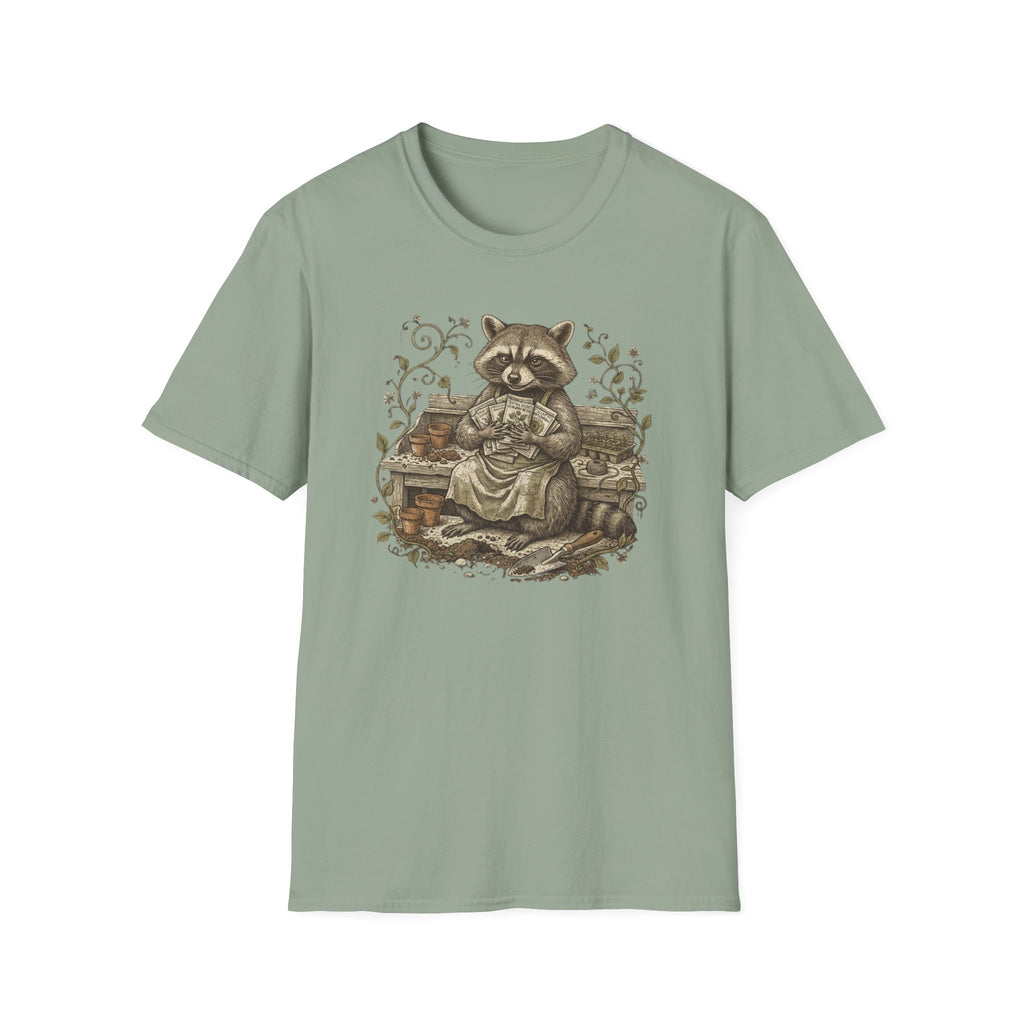 Raccoon Gardening T-Shirt