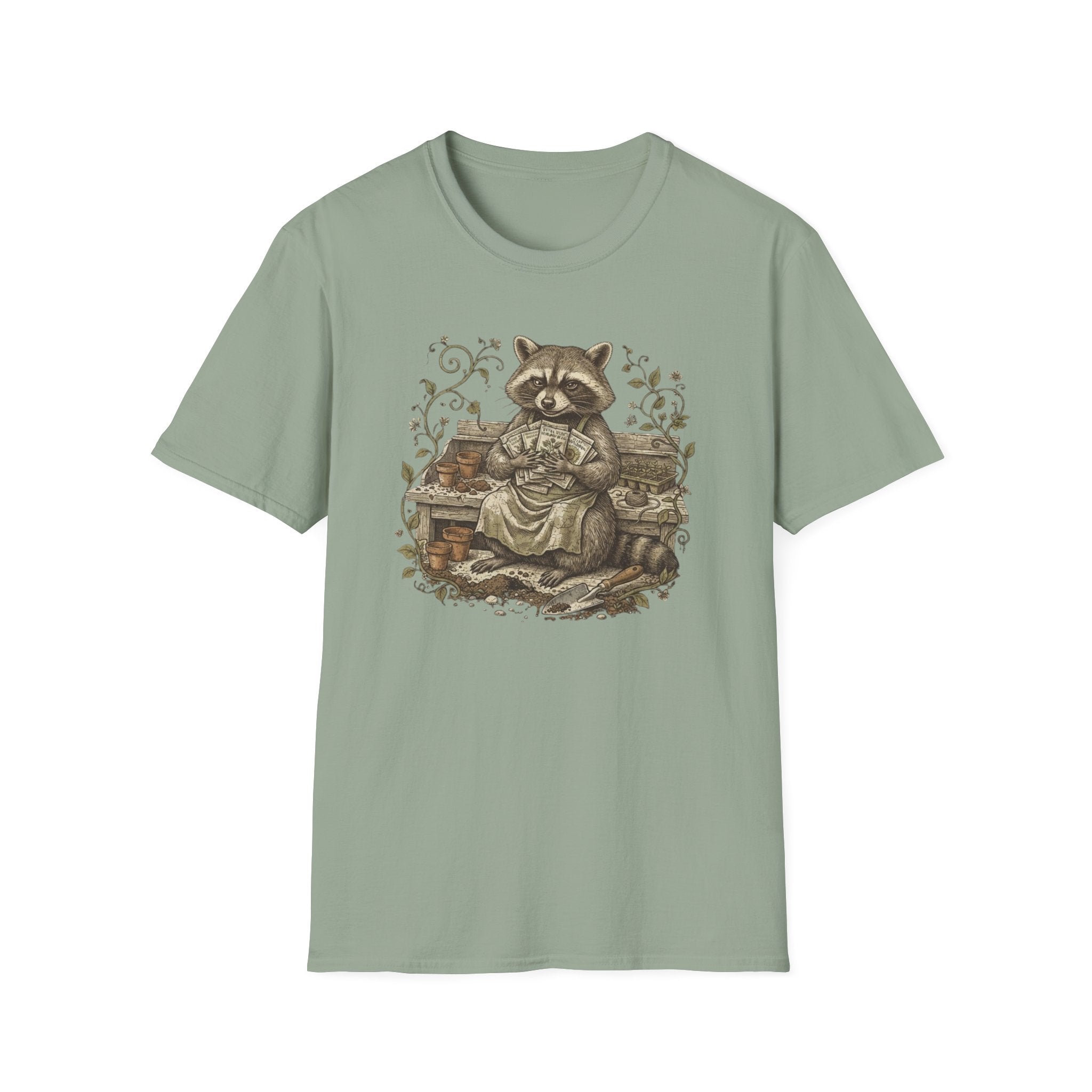 Raccoon Gardening T-Shirt