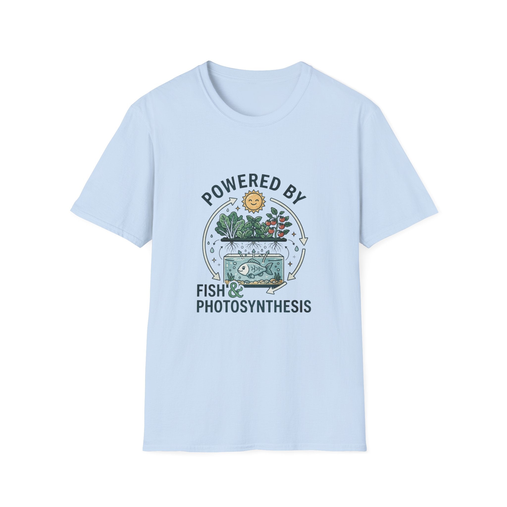 Powered by Tilapia and Pure Aquaponics T-Shirt