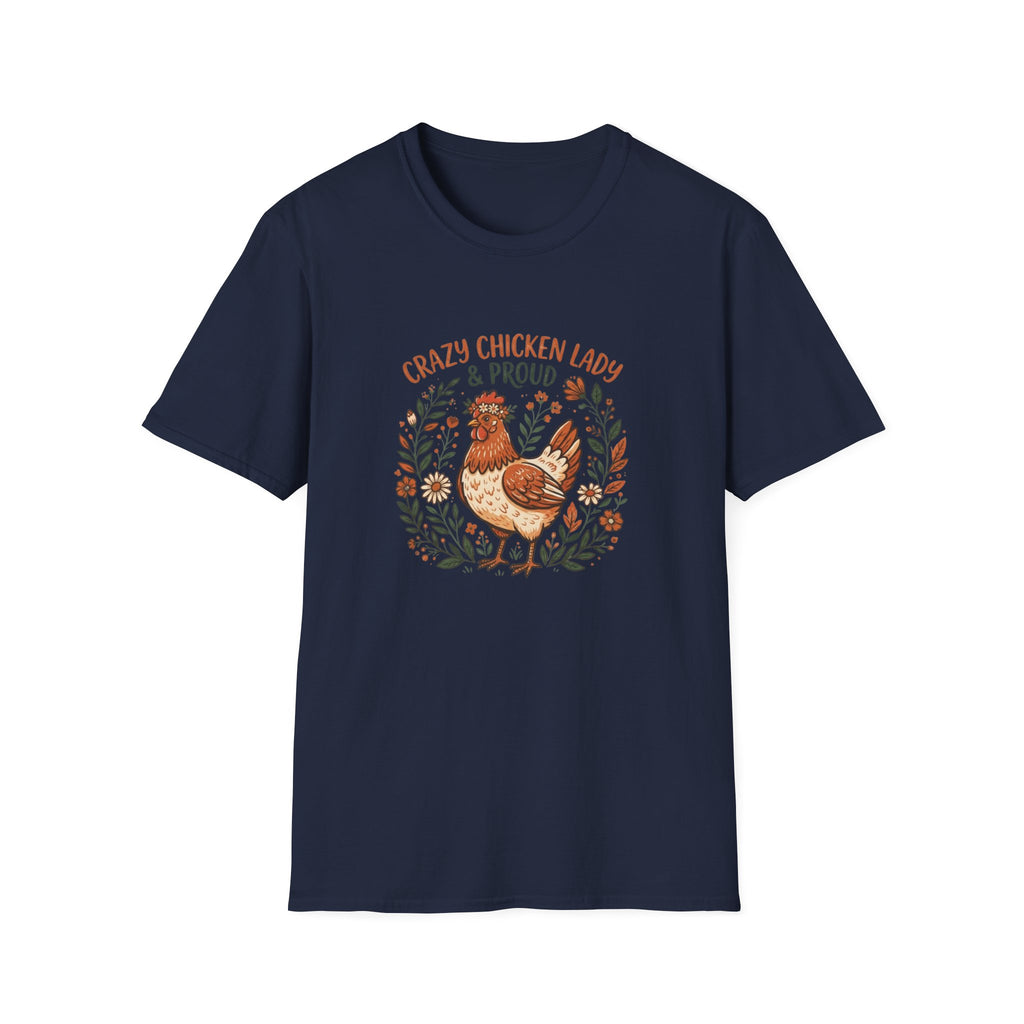 "Crazy Chicken Lady & Proud" Farmwife T-Shirt