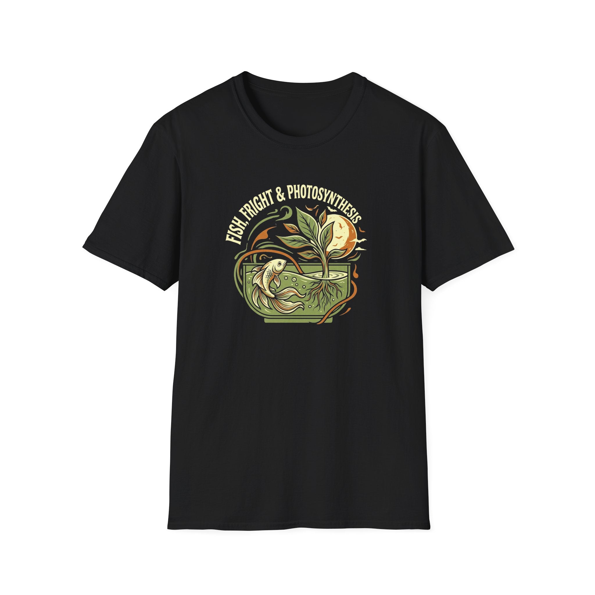 Retro Plant & Fish T-Shirt