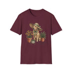 Dog in Sun Hat T‑Shirt