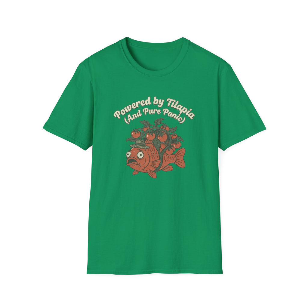 Powered by Tilapia and Pure Aquaponics T-Shirt